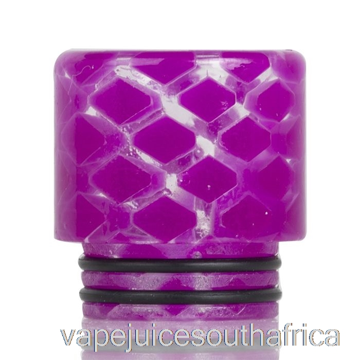 Vape Pods 810 Clear Snakeskin Resin Drip Tip Light Purple